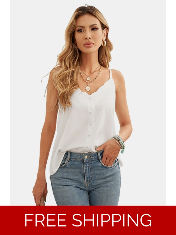 Button Down Camisole Top